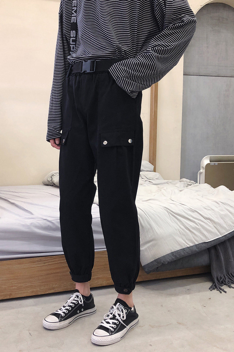 XZ216-K33-P482020夏新款男中性松紧束脚裤送腰带休闲裤,男装休闲裤,星座716