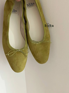 ZACH PENG 2025新款复古紫色圆头平底奶奶鞋女百搭韩版芭蕾舞单鞋