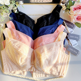 原348魅惑X影品牌纯棉CDEF大杯无钢圈内衣聚拢上托调整型文胸罩