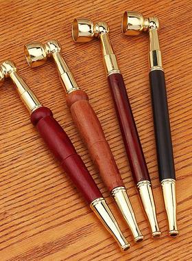 2026铜烟嘴老式旱烟袋锅子复古红檀木烟杆海马烟具香烟滤嘴多功能