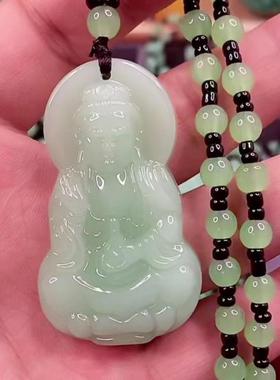 2026龙化鱼元宝佛公貔貅观音龙牌节节高财神山水画项链毛衣链吊坠