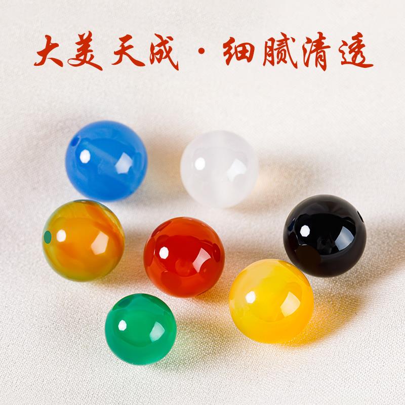 2025天然黑红玛瑙珠子散珠diy手工玉石水晶串珠手链手串项链配件