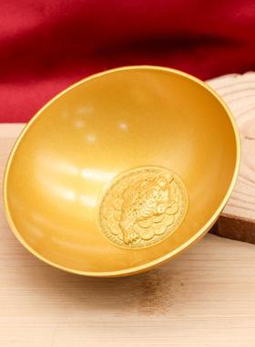 2026百福金碗道具小碗小摆件创意工艺品摆件百福碗合金摆件