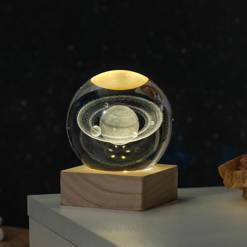 2025发光水晶球小夜灯生日礼物送女生女朋友男生闺蜜实用有意义高