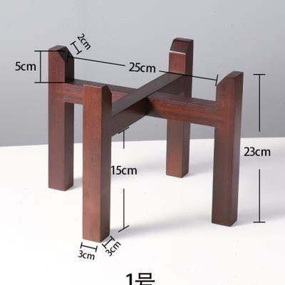 园艺盆景架实木木架水缸酒坛多用置物架茶叶罐底座花盆底座