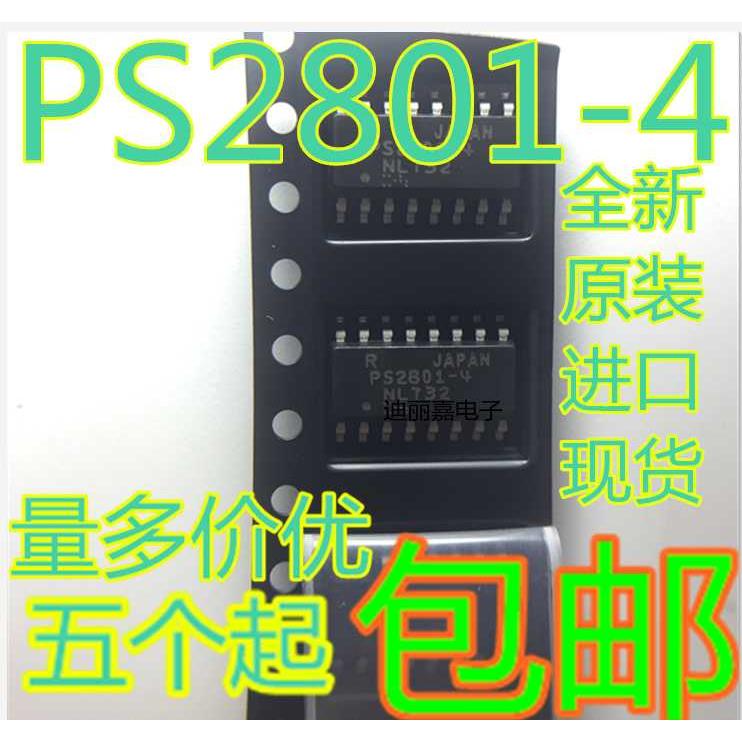 进口原装全新 PS2801-4 PS2801C-4 SOP16四通道光耦贴片16脚