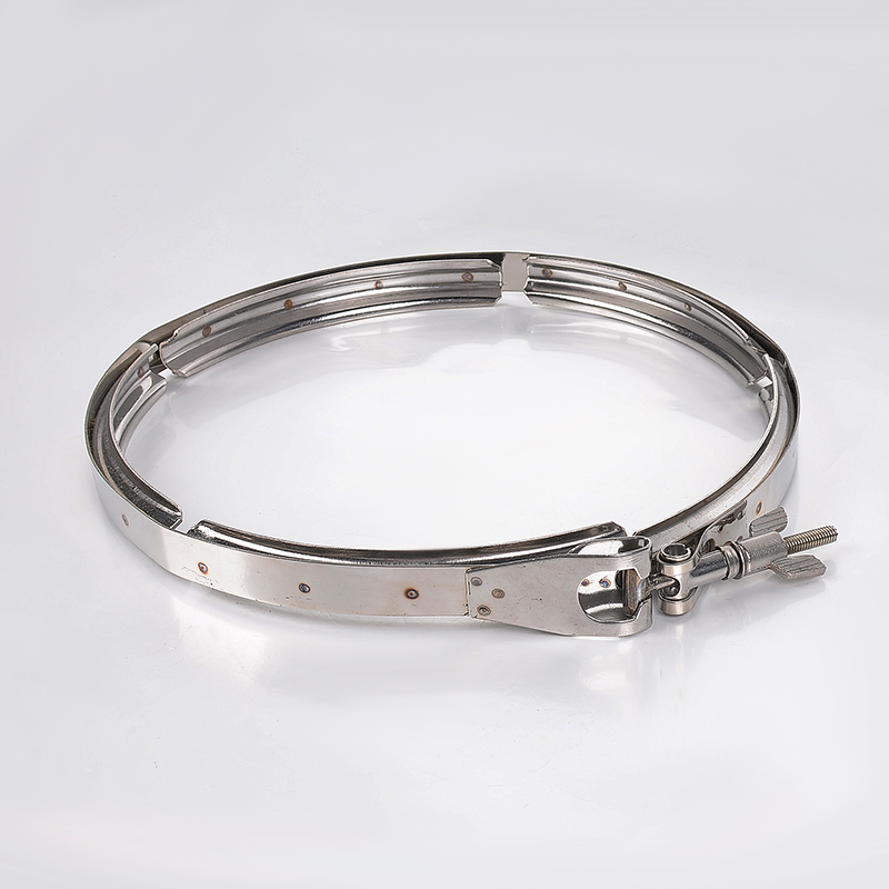 304法兰抱箍不锈钢双倍卡箍型沟槽强力喉箍快装过滤器灌桶口卡夹v