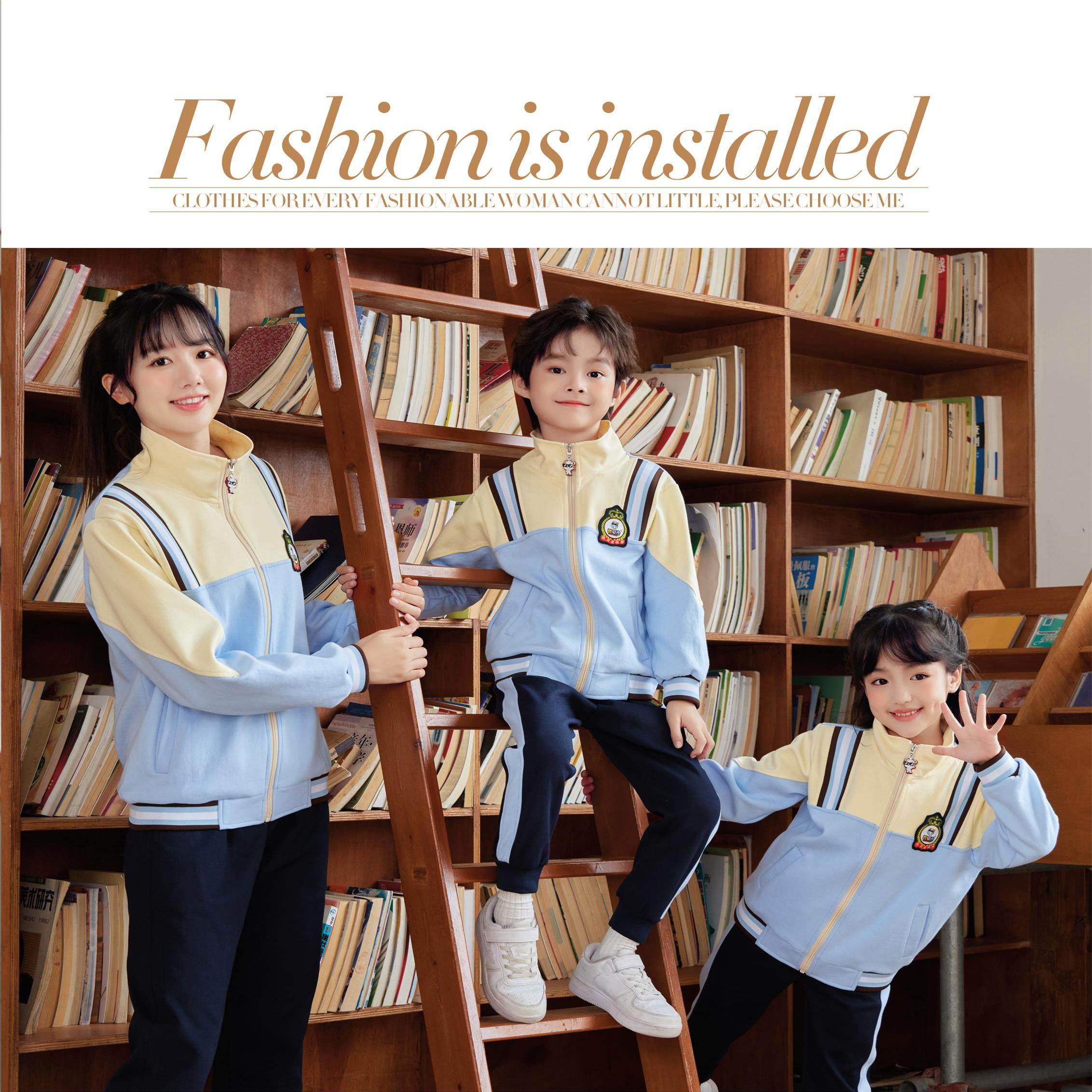 2024夏季新款校园服班服儿童服老师服运动服学院风英伦风22