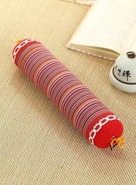 颈椎枕圆形老粗布荞麦糖果枕头枕芯保健枕护颈枕圆柱