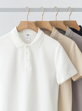 珠地POLO衫男短袖夏季复古翻领保罗衫速干痞帅高端商务休闲衬衫