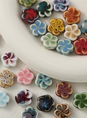 解压声控纯手工摆摊  diy手链项链直孔珠饰品配件珠子散珠