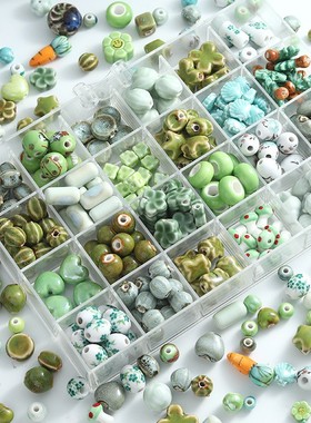 纯手工 萝卜骨头异形声控解压手链项链散珠DIY手工饰品材料珠子