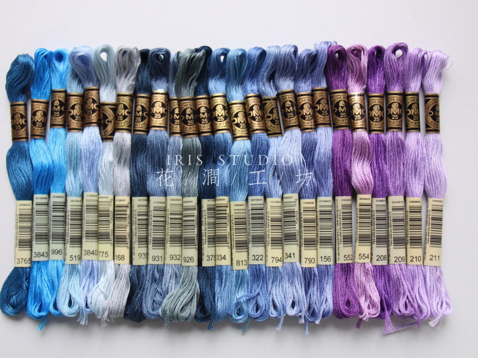 French DMC No. 25 art117 pure cotton embroidery thread Cross stitch thread European embroidery special thread 500 colors