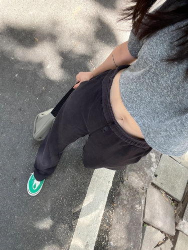 超显瘦！垂感空气层直筒裤！不勾丝不起球！高腰百搭休闲裤！抗皱