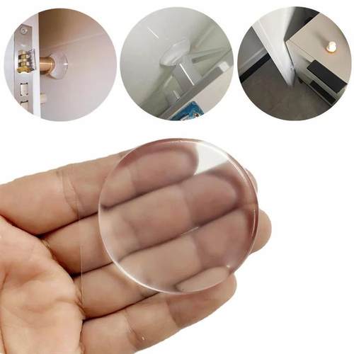 6/1pcs Door Handle Bumper Protective Plug Transparent Silico