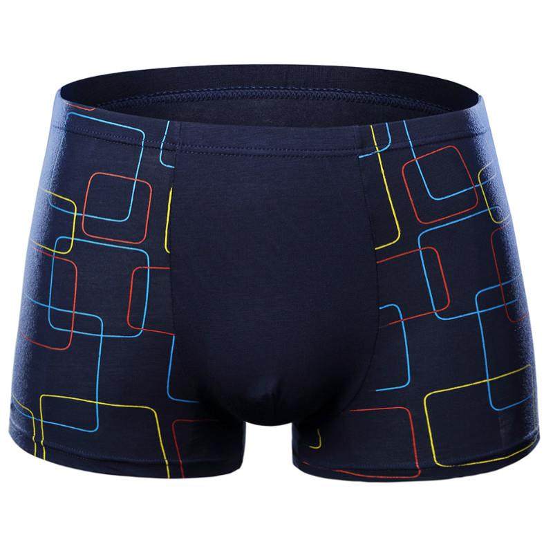 Plus Size Mens Boxer Shorts Modal Underwear Sexy Striped Und