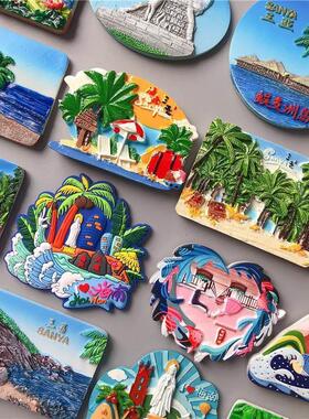 Fridge Magnet China travel Sanya resin refrigerator paste h