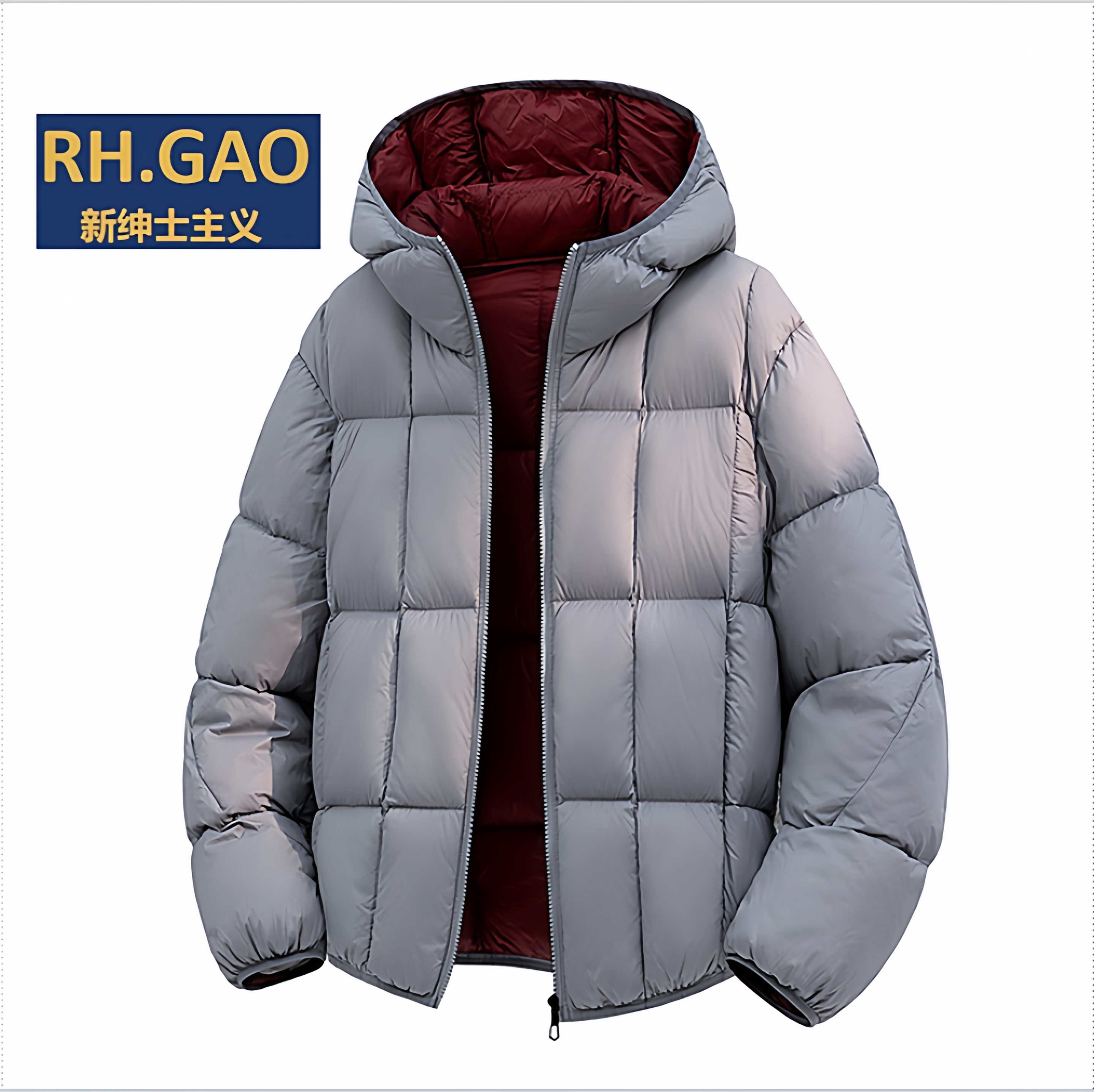 泡芙连帽面包服90白鸭绒羽绒