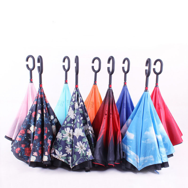 拱形反向伞双层免持式晴雨伞创意个性汽车伞 reverse umbrella在类目 居家日用, 伞/雨具/防雨/防潮, 伞中 - 来自Buy2taobao.com提供专业的淘宝代购服务