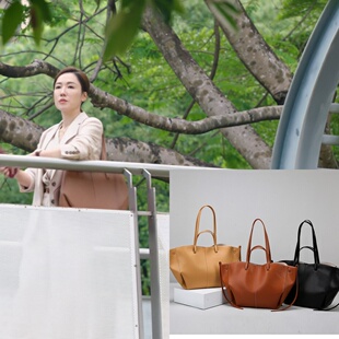 新闻女王李施华张家妍同款托特包女大容量感翅膀包上班单肩包女