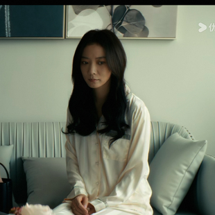 暗恋者的救赎俞笑王珞丹同款睡衣冰丝长袖春秋休闲简约条纹家居服