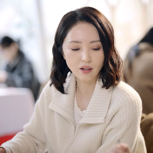 不期而遇的生活李匆匆董璇同款休闲拉链宽松毛衣秋冬立领针织开衫