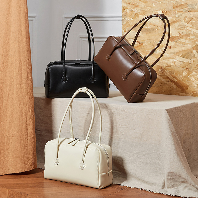 他为什么依然单身顾叶嘉朱珠同款真皮波士顿包手提单肩枕头包方包