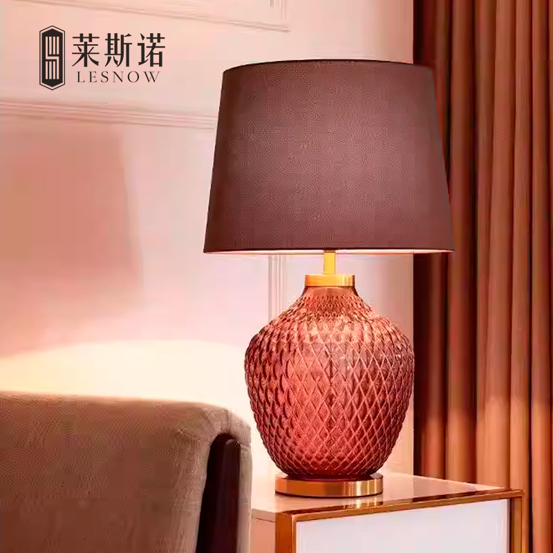 奢华美式轻奢琉璃台灯