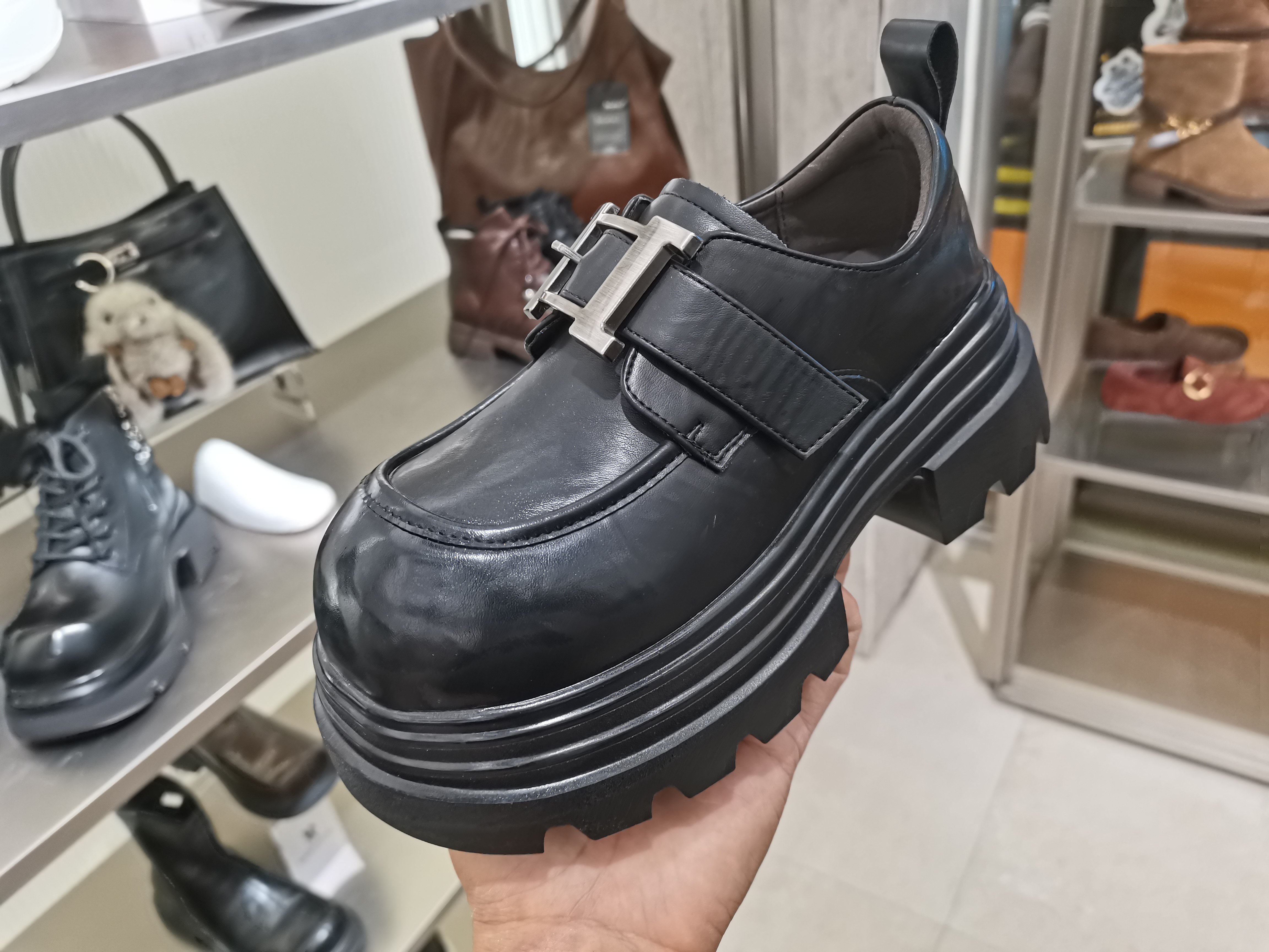 2026春季新款真皮女鞋厚底增高乐福鞋英伦JK小皮鞋洋气百搭休闲鞋