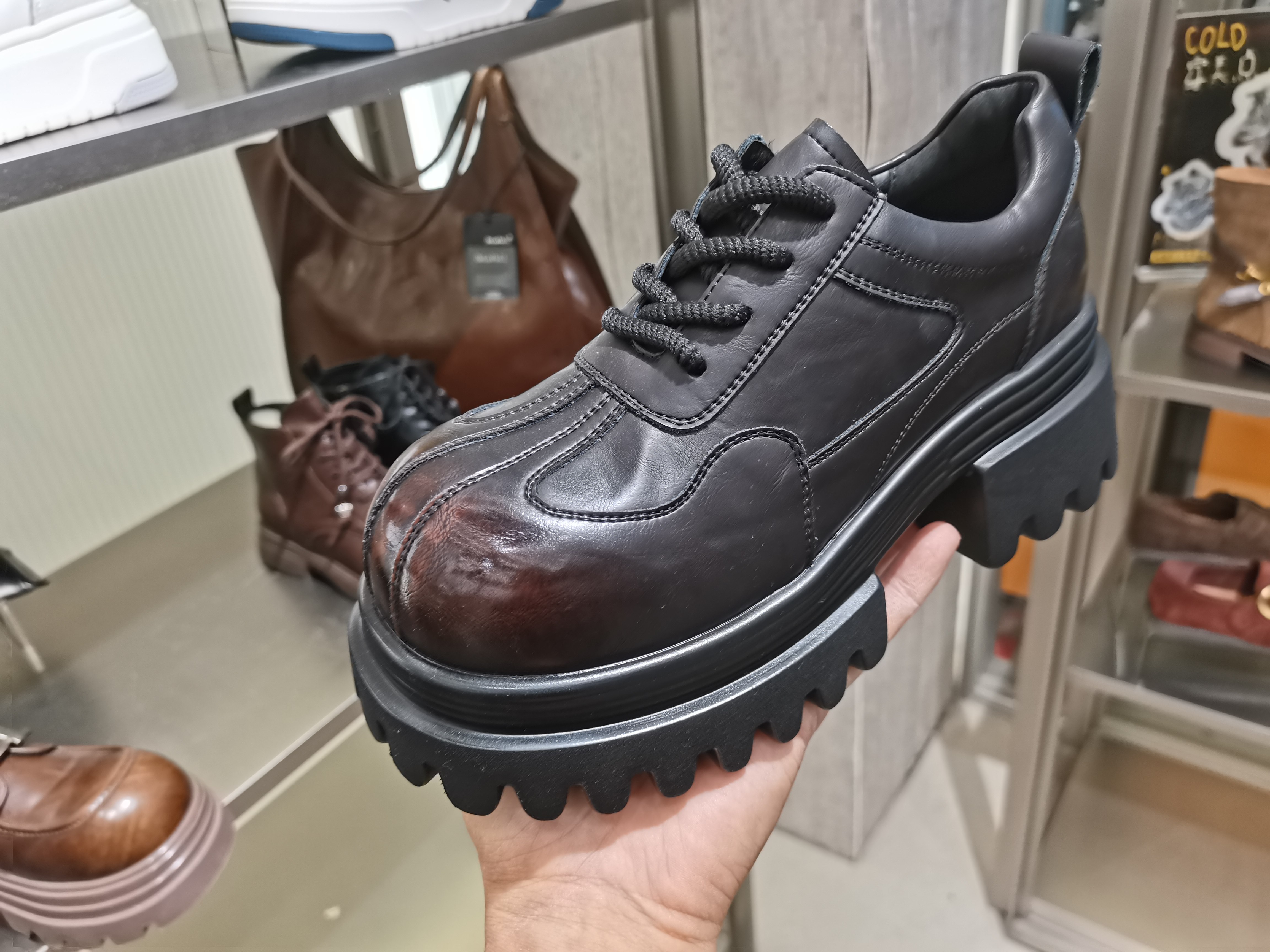 2026春季新款真皮女鞋厚底增高乐福鞋英伦JK小皮鞋轻便百搭休闲鞋