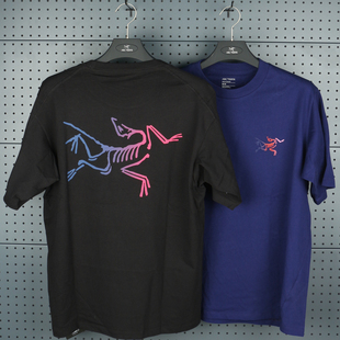 现货Arcteryx始祖鸟Kragg Cotton纯棉圆领户外透气渐变短袖T恤男