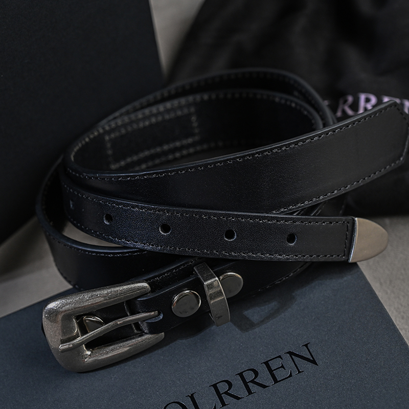 ROOLRREN男镀银结构重组头层牛皮