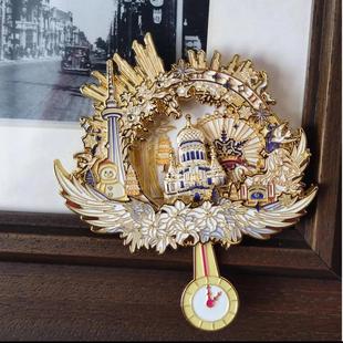 25年新款 华章冰城哈尔滨钟摆AR动画系列冰箱贴精致伴手礼哈