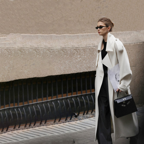 奢派品质超长版风衣外套