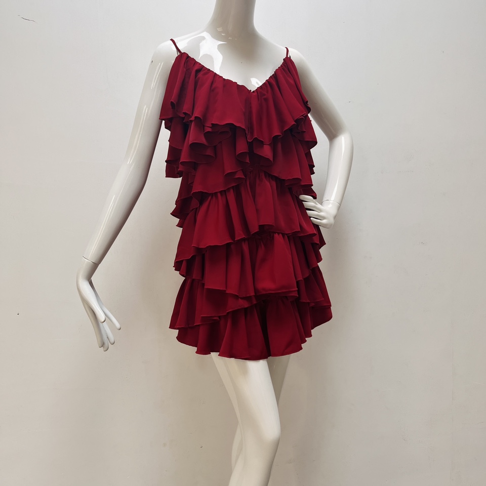 连体裙裤风衣搭配裙荷叶连身裙子