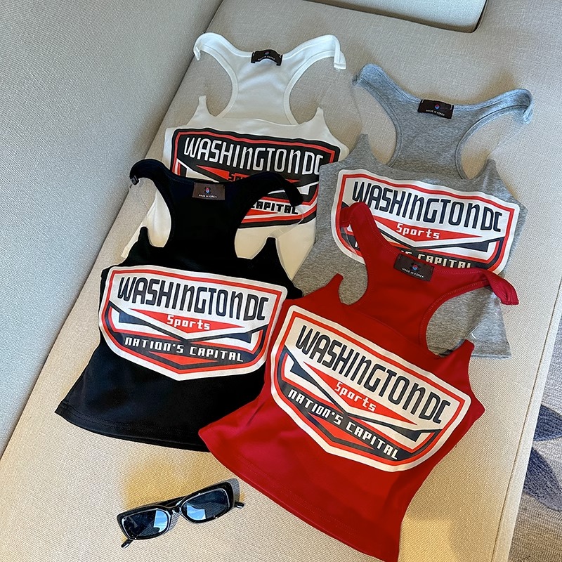 美式运动隐形肩带小吊带背心