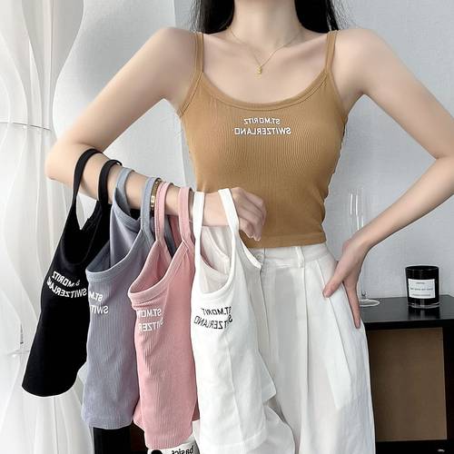 韩系chic纯欲风短款字母