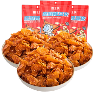 周黑鸭周小伴麻辣豆皮60gx3袋手撕大刀肉麻辣零食