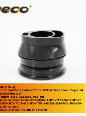 NECO自行车车头碗组轴承ZS56/28.6 ZS56/39.8/30内走线自行车碗组