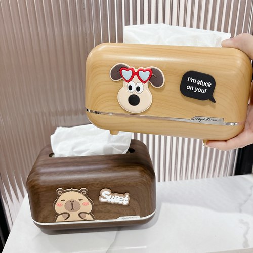 中式高档创意弹簧纸巾盒