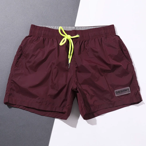 Мужские легкие и тонкие быстросохнущие пляжные штаны для отдыха для плавания для спортзала, свободный крой