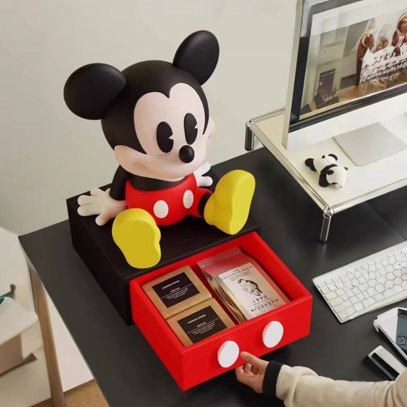 米奇卡通床头办公室桌面收纳盒网红摆件小型抽屉柜高级感装饰品,家居饰品,桌面摆件,淘宝优惠券,粉丝福利购,淘宝优惠卷
