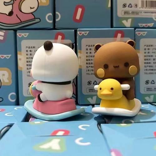 熊猫一二布布手办创意车载可爱玩偶动漫周边潮玩