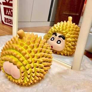 榴莲忘返五成熟cos榴莲小新潮玩手办桌面摆件机箱可爱礼物