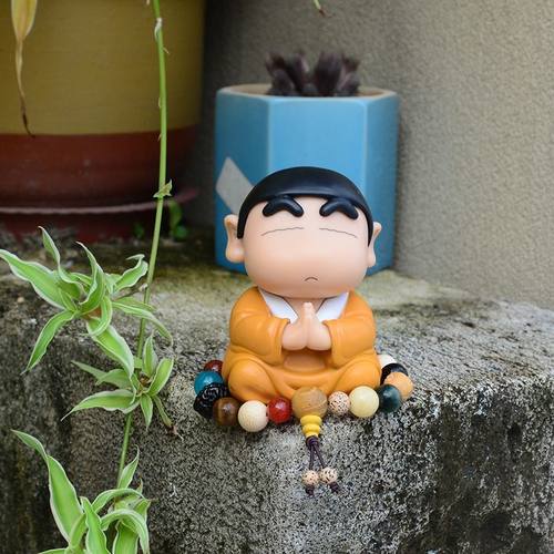 我蜡慈悲 GK 好运莲莲佛祖小新创意可爱搞怪潮玩车载手办公仔礼物