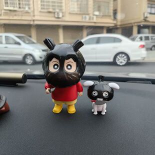 搞怪蜡笔小新打劫摆件白潮玩公仔周边玩偶中控屏娃娃创意搞怪礼物