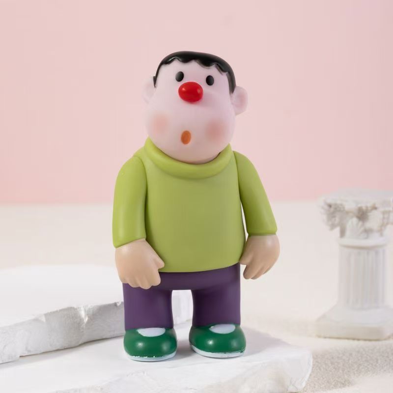 胖虎小摆件办公室居家必备装饰品蜡笔小新Q版鸿雁桌摆件模型呆萌