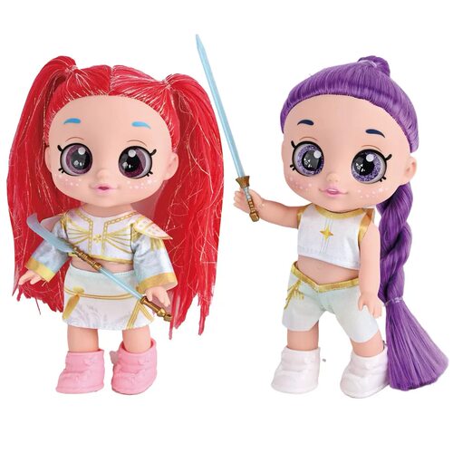 新品爆款7寸K-POP猎魔女团娃娃5D眼音乐带搪胶公仔迷你虎