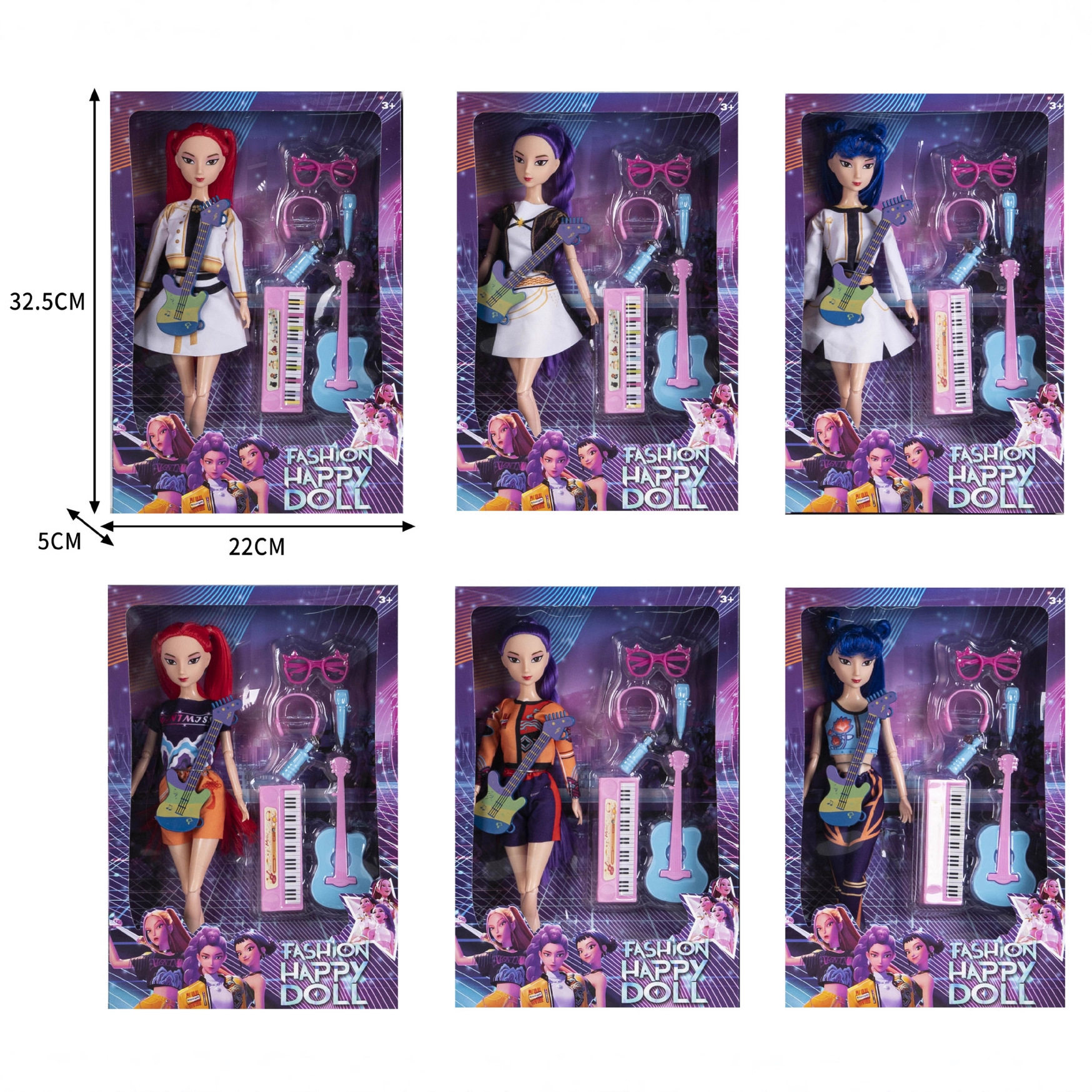 新版猎魔女团公主米拉佐伊搪胶公仔玩具关节可动作娃娃过家家玩具