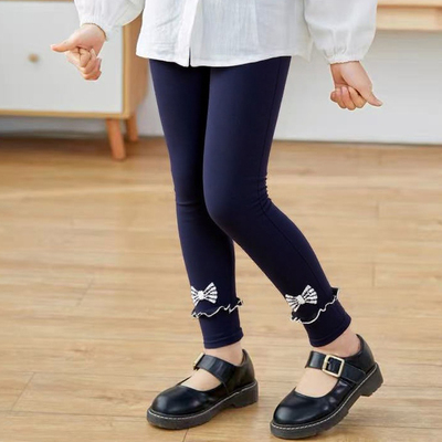 女童春秋薄款外穿打底裤